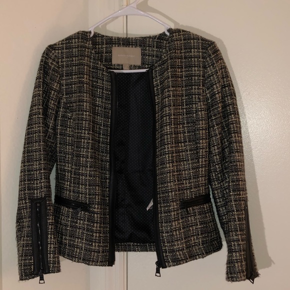 Banana Republic Blazer with Faux Leather Trim - Picture 3 of 5